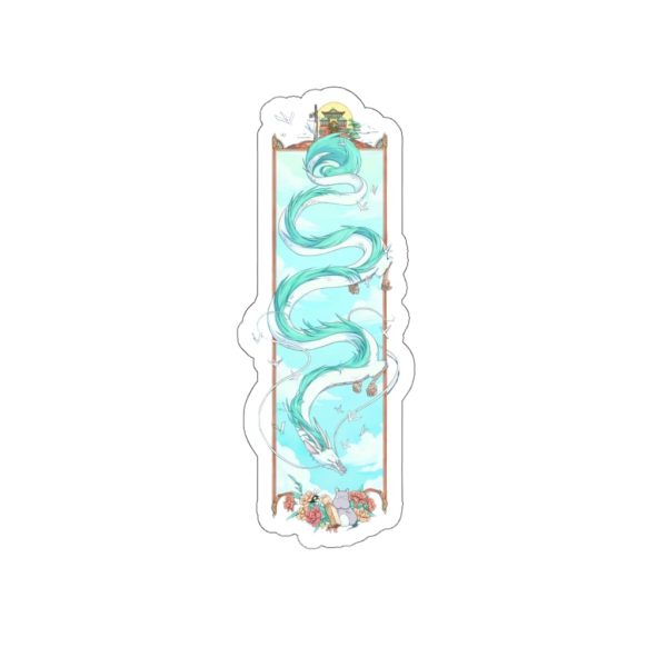 Spirited Away Live Action - Spirited Away Haku Dragon Fanart Stickers Style 2-House Decor, Spirited Away, Spirited Away Live Action