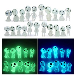 Princess Mononoke Yakul - Princess Mononoke Kodama Tree Spirits Luminous Figures 10pcs/set-Figure, House Decor, Other, princess mononoke, Princess Mononoke Yakul, Toy Figure