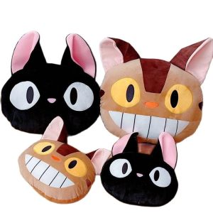 Totoro Poster - My Neighbor Totoro Catbus & KiKi’s Delivery Service Jiji Stuffed Pillow-House Decor, Kiki's Delivery Service, My Neighbor Totoro, Other, Plushies, Totoro Poster