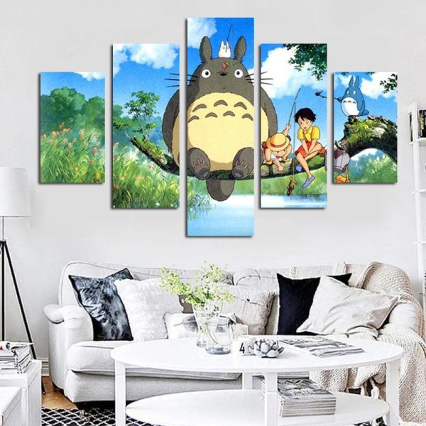 Totoro Plush - Totoro Art Wall Poster-House Decor, My Neighbor Totoro, Poster, Totoro Plush