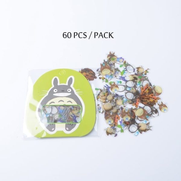 Totoro Concrete Facebook - My Neighbor Totoro Stickers 60pcs/pack-House Decor, My Neighbor Totoro, Totoro Concrete Facebook