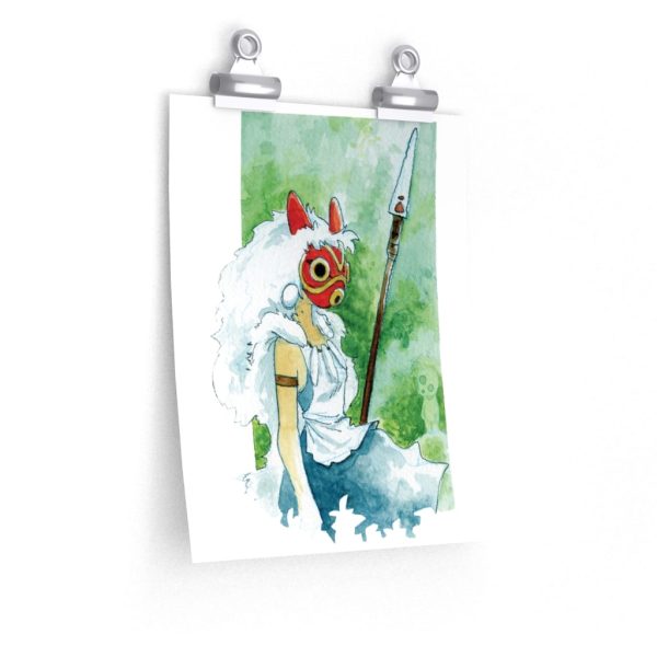 Princess Mononoke Theaters - Princess Mononoke Watercolor Style 2 Poster-House Decor, Poster, princess mononoke, Princess Mononoke Theaters