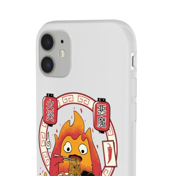 Howl's Moving Castle Explained - Howl’s Moving Castle – Calcifer Loves Ramen iPhone Cases-Accessories, Howl's Moving Castle, Howl's Moving Castle Explained, Phone Case