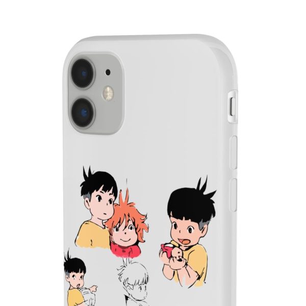 Ponyo Plush - Ponyo and Sosuke Sketch iPhone Cases-Accessories, Phone Case, ponyo, Ponyo Plush