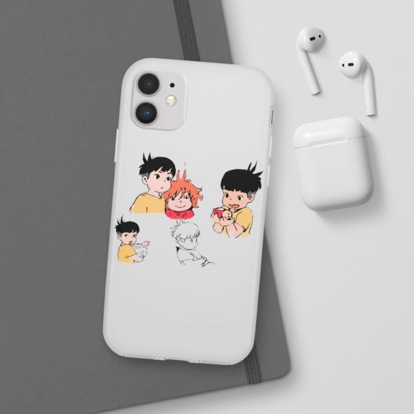 Ponyo Plush - Ponyo and Sosuke Sketch iPhone Cases-Accessories, Phone Case, ponyo, Ponyo Plush