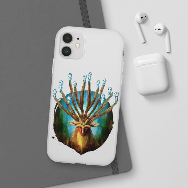 Studio Ghibli Films Princess Mononoke - Princess Mononoke – Shishigami and The Tree Spirit iPhone Cases-Accessories, Phone Case, princess mononoke, Studio Ghibli Films Princess Mononoke