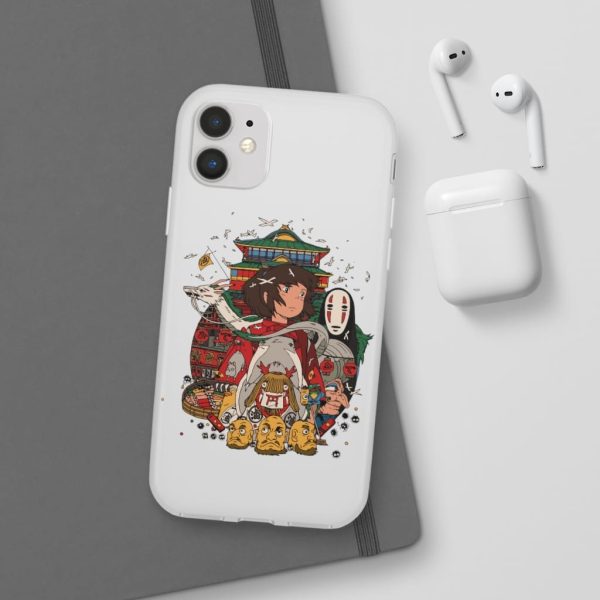 Spirited Away Poster - Spirited Away – Sen and Friends iPhone Cases-Accessories, kaonashi, no face, Phone Case, Spirited Away, Spirited Away Poster