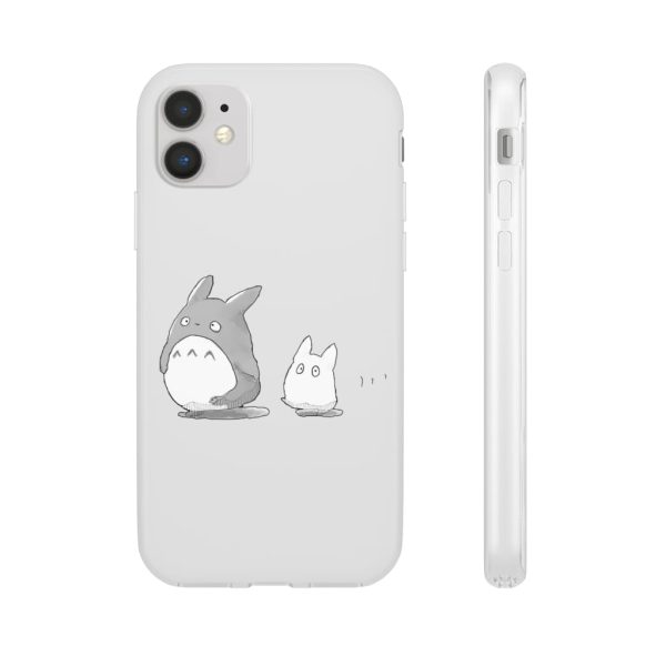 Totoro Plushie - Walking Mini Totoro iPhone Cases-Accessories, My Neighbor Totoro, Phone Case, Totoro Plushie