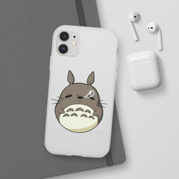 Totoro Umbrella - Sleepy Totoro iPhone Cases-Accessories, My Neighbor Totoro, Phone Case, Totoro Umbrella