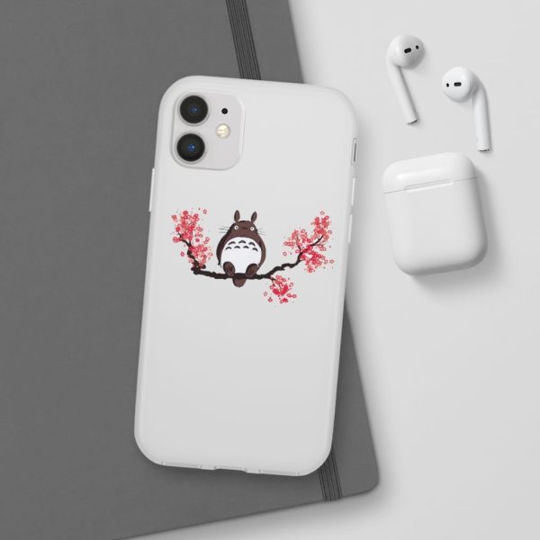 My Neighbor Totoro Japanese - Totoro and Sakura iPhone Cases-Accessories, My Neighbor Totoro, My Neighbor Totoro Japanese, Phone Case