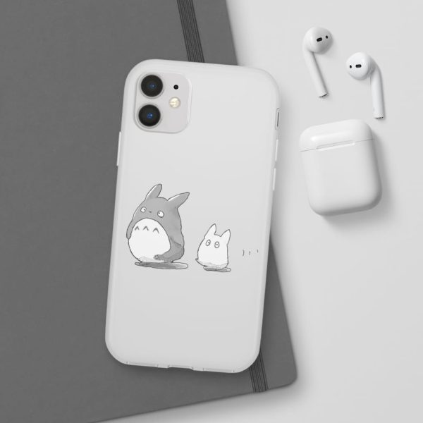 Totoro Plushie - Walking Mini Totoro iPhone Cases-Accessories, My Neighbor Totoro, Phone Case, Totoro Plushie