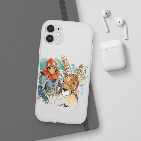 Princess Mononoke Characters - Princess Mononoke – Ashitaka Water Color iPhone Cases-Accessories, Phone Case, princess mononoke, Princess Mononoke Characters