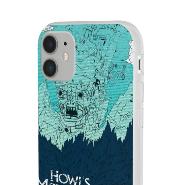 Witch Howl's Moving Castle - Howl’s Moving Castle Blue Tone Art iPhone Cases-Accessories, Howl's Moving Castle, Phone Case, Witch Howl's Moving Castle