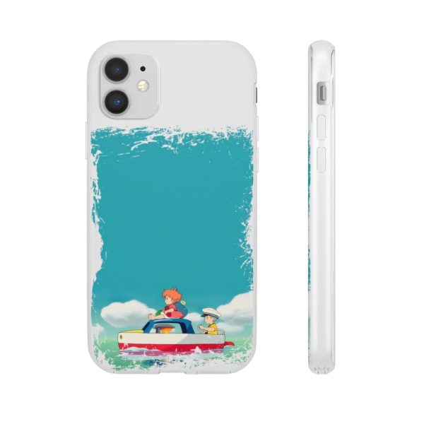 Ponyo Dad - Ponyo and Sosuke on Boat iPhone Cases-Accessories, Phone Case, ponyo, Ponyo Dad