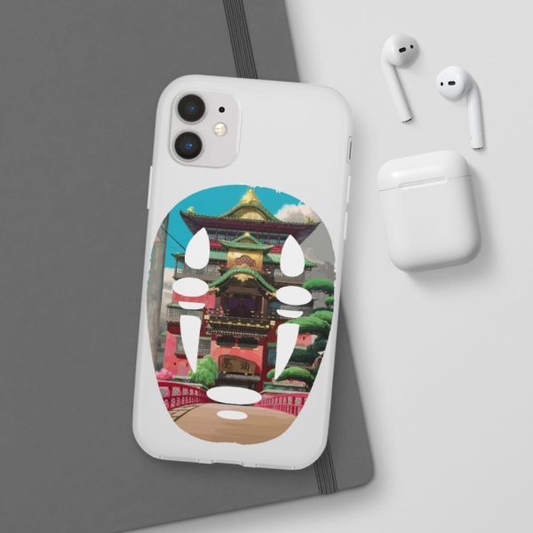 Spirited Away Streaming - Spirited Away –  The Bathhouse Ft. No Face iPhone Cases-Accessories, kaonashi, no face, Phone Case, Spirited Away, Spirited Away Streaming