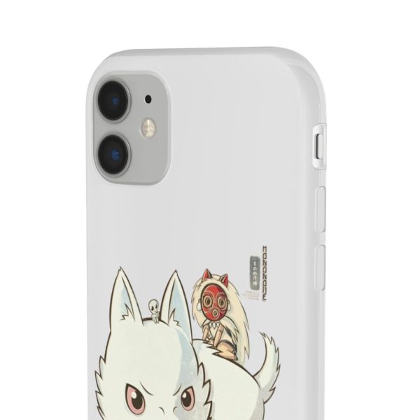 Forest Spirits Princess Mononoke - Princess Mononoke and The Wolf Cute Chibi Version iPhone Cases-Accessories, Forest Spirits Princess Mononoke, Phone Case, princess mononoke