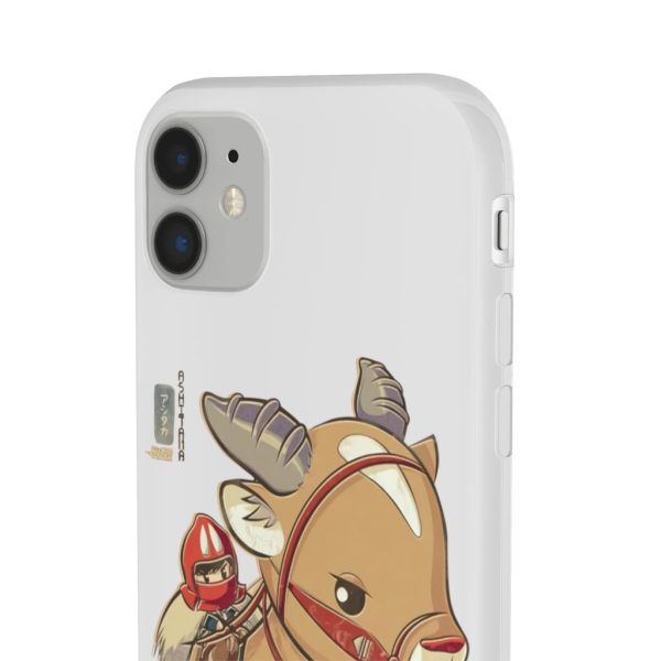 Ashitaka Princess Mononoke - Princess Mononoke Ashitaka and Yakul Chibi iPhone Cases-Accessories, Ashitaka Princess Mononoke, Phone Case, princess mononoke