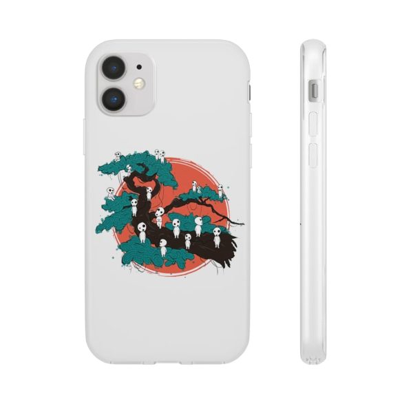 Anime Film Princess Mononoke - Tree Spirits by the Red Moon iPhone Cases-Accessories, Anime Film Princess Mononoke, Phone Case, princess mononoke