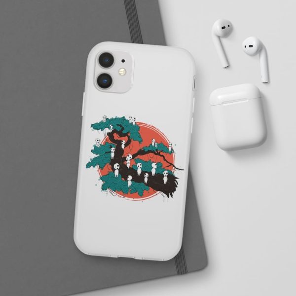 Anime Film Princess Mononoke - Tree Spirits by the Red Moon iPhone Cases-Accessories, Anime Film Princess Mononoke, Phone Case, princess mononoke