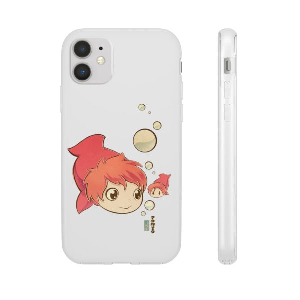 Studio Ghibli Icons Ponyo - Ponyo Chibi iPhone Cases-Accessories, Phone Case, ponyo, Studio Ghibli Icons Ponyo