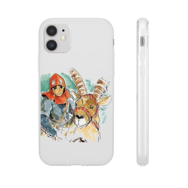 Princess Mononoke Characters - Princess Mononoke – Ashitaka Water Color iPhone Cases-Accessories, Phone Case, princess mononoke, Princess Mononoke Characters