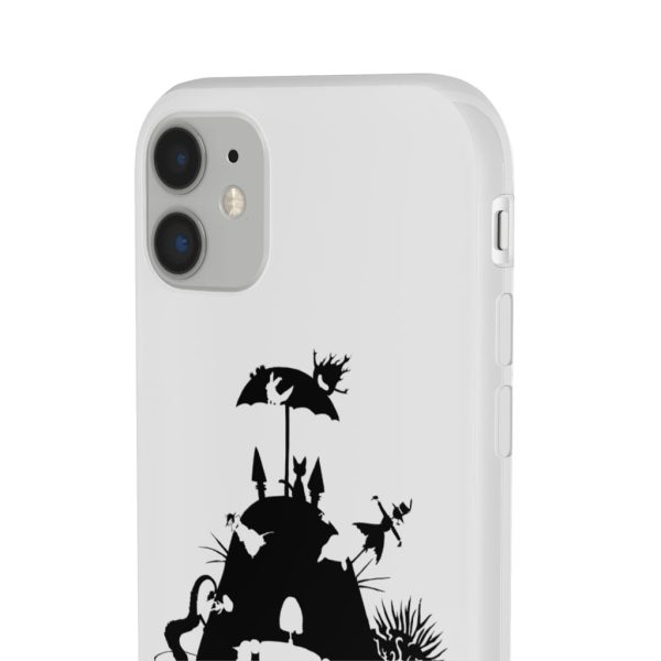 Totoro Soot Gremlins - Studio Ghibli Black & White Art Compilation iPhone Cases-Accessories, Laputa: Castle in the Sky, My Neighbor Totoro, Phone Case, Totoro Soot Gremlins