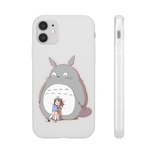 Totoro Concrete Facebook - Totoro and the little girl iPhone Cases-Accessories, My Neighbor Totoro, Phone Case, Totoro Concrete Facebook