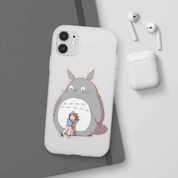 Totoro Concrete Facebook - Totoro and the little girl iPhone Cases-Accessories, My Neighbor Totoro, Phone Case, Totoro Concrete Facebook