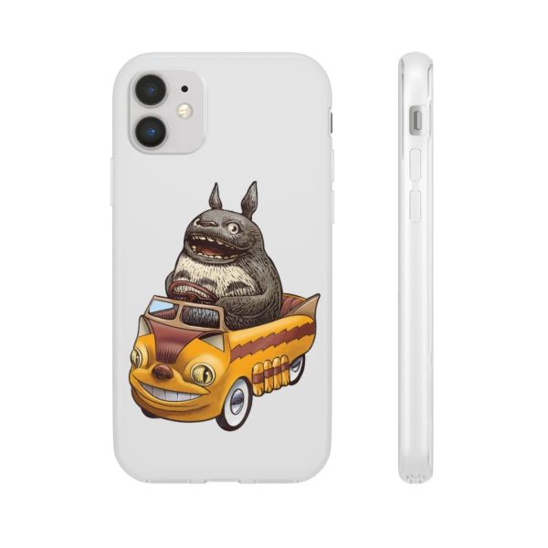 My Neighbor Totoro Cat Bus - Totoro driving Catbus iPhone Cases-Accessories, My Neighbor Totoro, My Neighbor Totoro Cat Bus, Phone Case