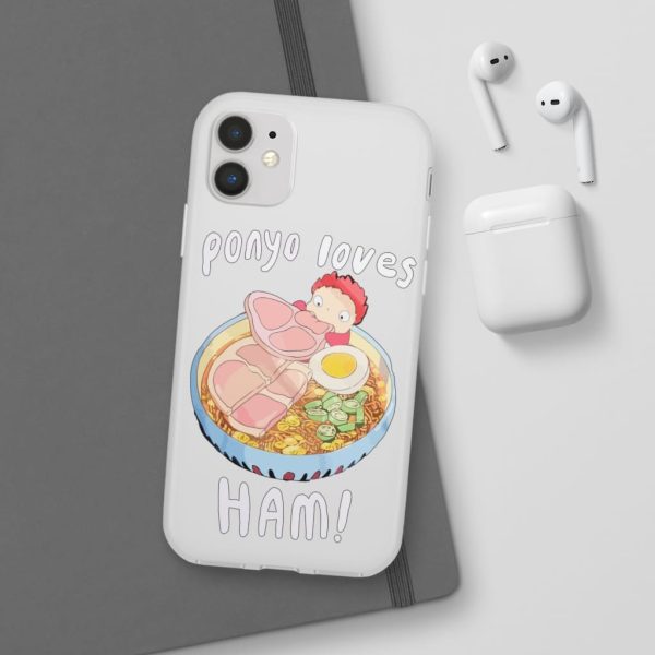 Ponyo Meaning - Ponyo Loves Ham iPhone Cases-Accessories, ponyo, Ponyo Meaning