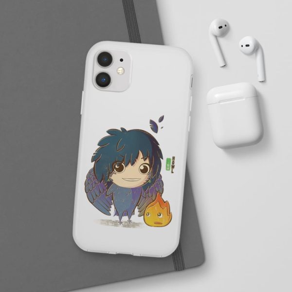 Howl's Moving Castle Calcifer - Howl’s Moving Castle – Howl Chibi iPhone Cases-Accessories, Howl's Moving Castle, Howl's Moving Castle Calcifer, Phone Case