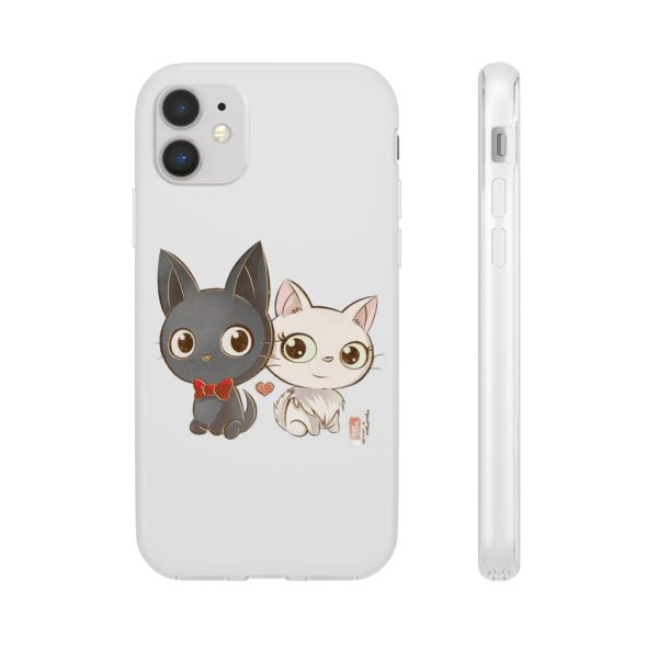 Kiki's Delivery Service Wallpaper - Kiki’s Delivery Service – Jiji and Lily Chibi iPhone Cases-Accessories, Kiki's Delivery Service, Kiki's Delivery Service Wallpaper, Phone Case