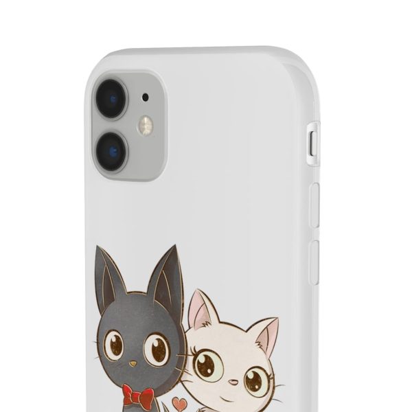 Kiki's Delivery Service Wallpaper - Kiki’s Delivery Service – Jiji and Lily Chibi iPhone Cases-Accessories, Kiki's Delivery Service, Kiki's Delivery Service Wallpaper, Phone Case