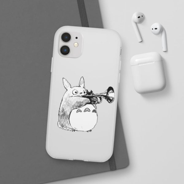 Mei My Neighbor Totoro - Totoro and the Trumpet iPhone Cases-Accessories, Mei My Neighbor Totoro, My Neighbor Totoro, Phone Case