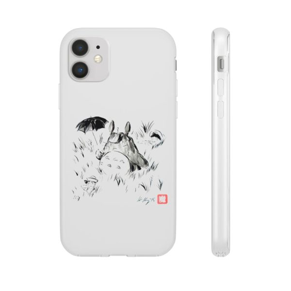 Dai-totoro - Totoro And The Girls Ink Painting iPhone Cases-Accessories, Dai-totoro, My Neighbor Totoro, Phone Case