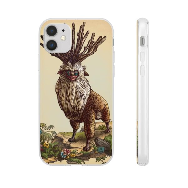 Princess Mononoke With Wolf - Princess Mononoke – Shishigami Day Time Detailed iPhone Cases-Accessories, Phone Case, princess mononoke, Princess Mononoke With Wolf