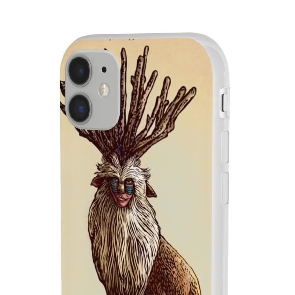 Princess Mononoke With Wolf - Princess Mononoke – Shishigami Day Time Detailed iPhone Cases-Accessories, Phone Case, princess mononoke, Princess Mononoke With Wolf