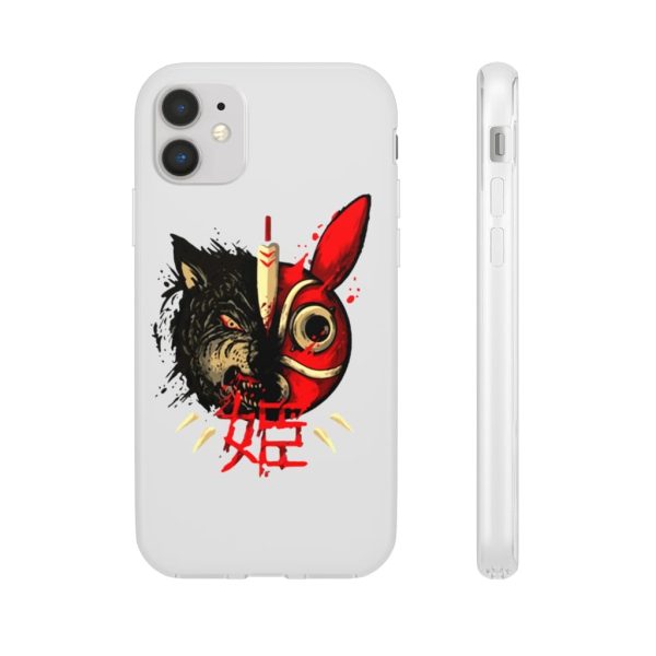 San Princess Mononoke - Princess Mononoke Mask & Wolf iPhone Cases-Accessories, Phone Case, princess mononoke, San Princess Mononoke