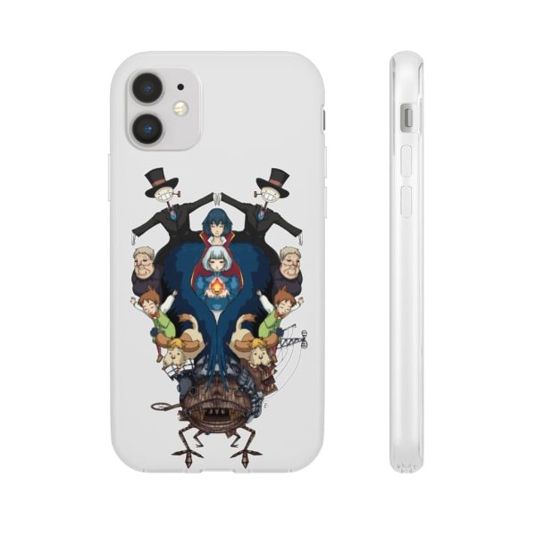 Studio Ghibli Howl's Moving Castle - Howl’s Moving Castle Characters Mirror iPhone Cases-Accessories, Howl's Moving Castle, Phone Case, Studio Ghibli Howl's Moving Castle