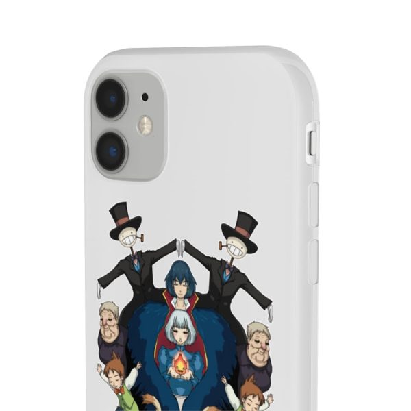 Studio Ghibli Howl's Moving Castle - Howl’s Moving Castle Characters Mirror iPhone Cases-Accessories, Howl's Moving Castle, Phone Case, Studio Ghibli Howl's Moving Castle