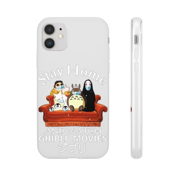 Stay Home and Watch Ghibli Movie iPhone Cases-Accessories, Phone Case