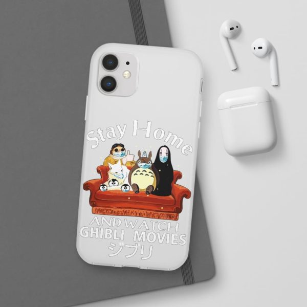 Stay Home and Watch Ghibli Movie iPhone Cases-Accessories, Phone Case