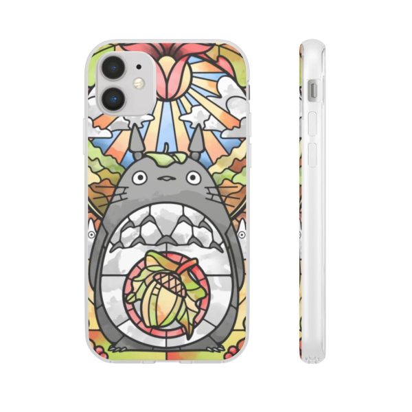 Totoro Film - Totoro Stained Glass Art iPhone Cases-Accessories, My Neighbor Totoro, Phone Case, Totoro Film