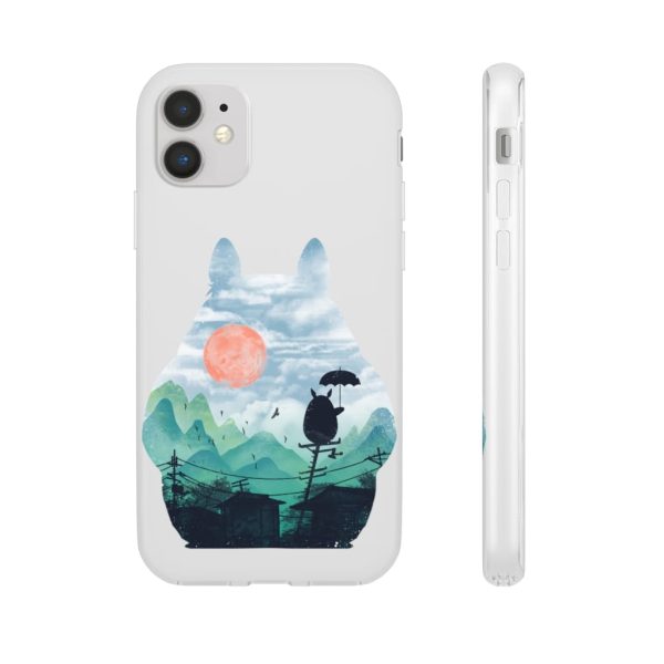 Characters From My Neighbor Totoro - Totoro on the Line Lanscape iPhone Cases-Accessories, Characters From My Neighbor Totoro, My Neighbor Totoro, Phone Case