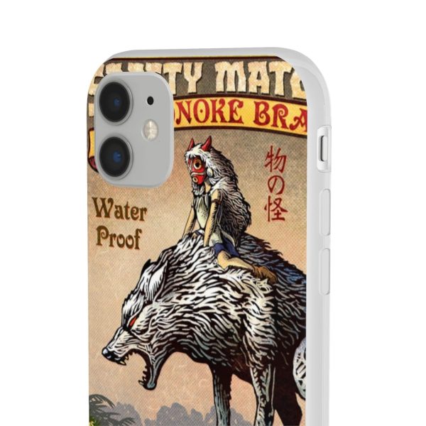 Princess Mononoke Character - Princess Mononoke and The Wolf on Top iPhone Cases-Accessories, Phone Case, princess mononoke, Princess Mononoke Character