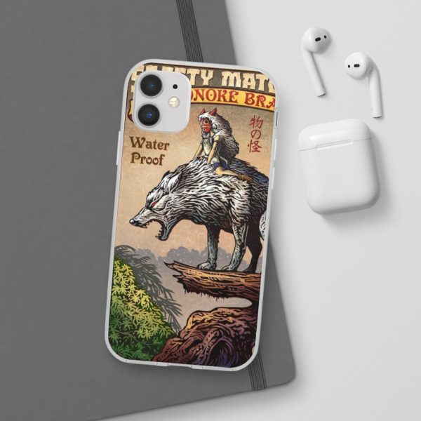 Princess Mononoke Character - Princess Mononoke and The Wolf on Top iPhone Cases-Accessories, Phone Case, princess mononoke, Princess Mononoke Character