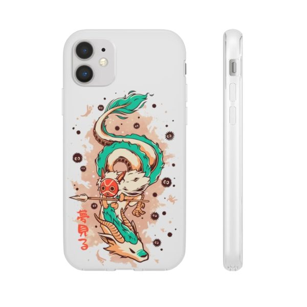 Princess Mononoke Ainu Influence - Princess Mononoke on the Dragon iPhone Cases-Accessories, Phone Case, princess mononoke, Princess Mononoke Ainu Influence