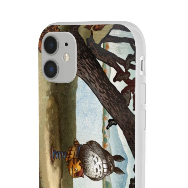 Totoro Bag - Totoro on the Catbus Spring Ride iPhone Cases-Accessories, My Neighbor Totoro, Phone Case, Totoro Bag