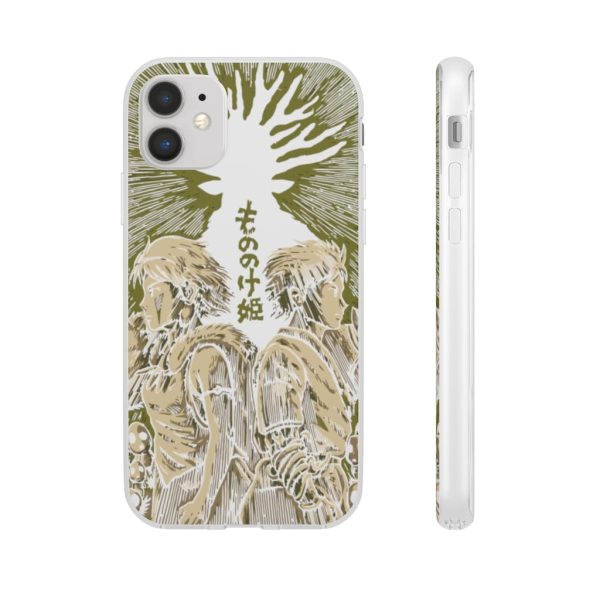 San Princess Mononoke - Princess Mononoke – San and Ashitaka iPhone Cases-Accessories, Phone Case, princess mononoke, San Princess Mononoke