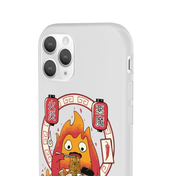 Howl's Moving Castle Explained - Howl’s Moving Castle – Calcifer Loves Ramen iPhone Cases-Accessories, Howl's Moving Castle, Howl's Moving Castle Explained, Phone Case